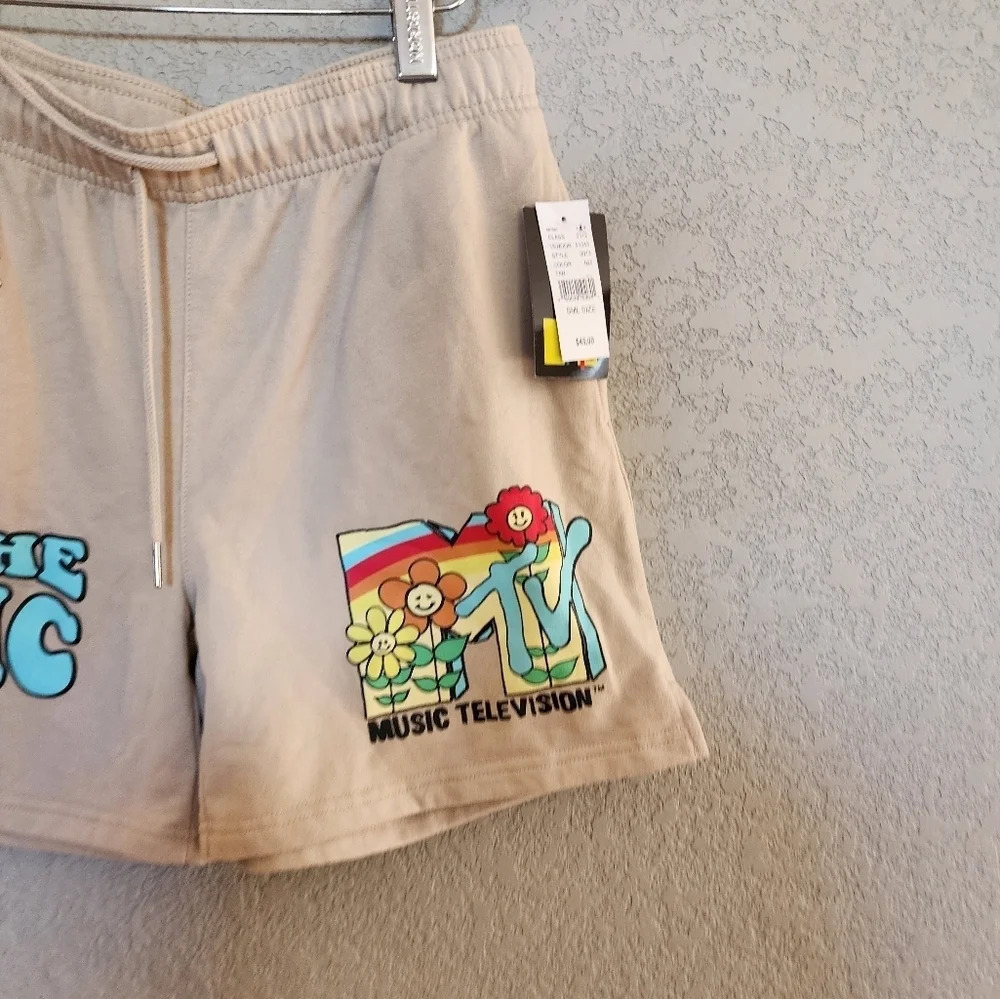 Pacsun MTV sweat shorts size Small New - Picture 2 of 5